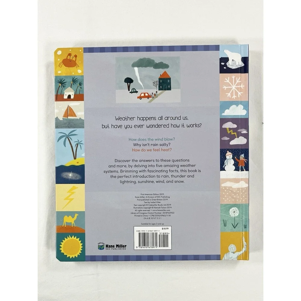 Turn & Learn Weather Childrens Interactive Board Book Isabel Otter Hannah Tolson